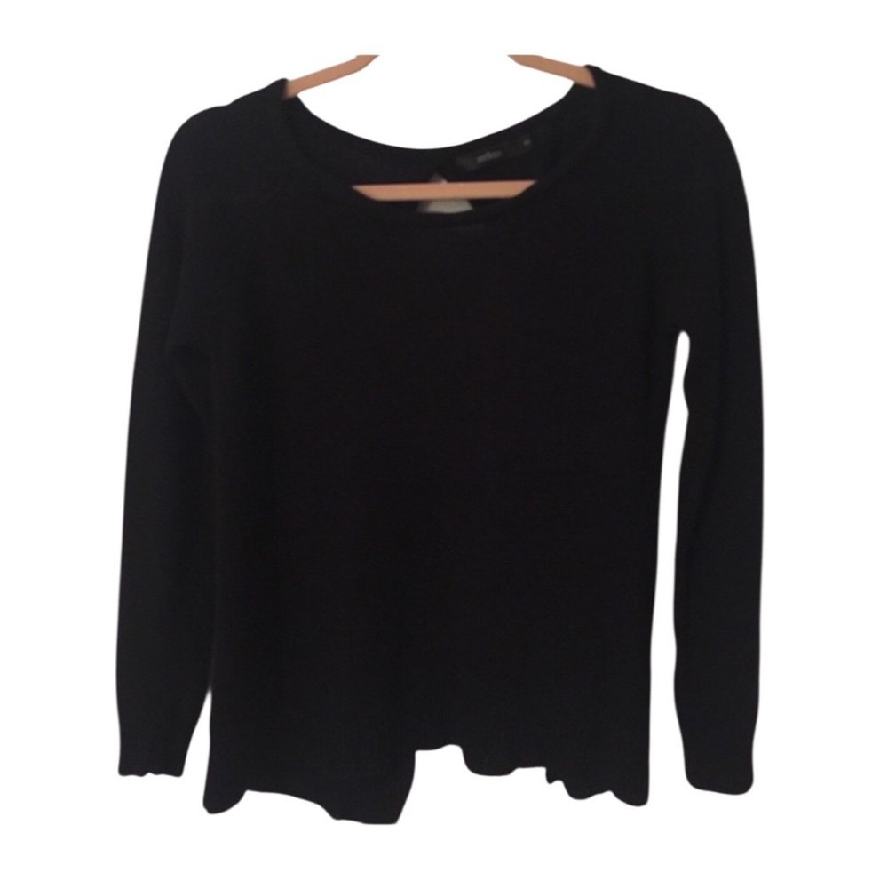 Millau Black Split Back Knit Sweater - image 7